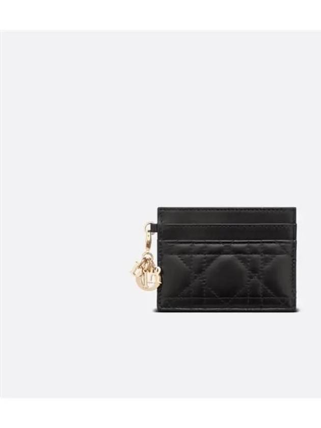 Lady Freesia 5 Slot Cannage Card Wallet Black - DIOR - BALAAN 2