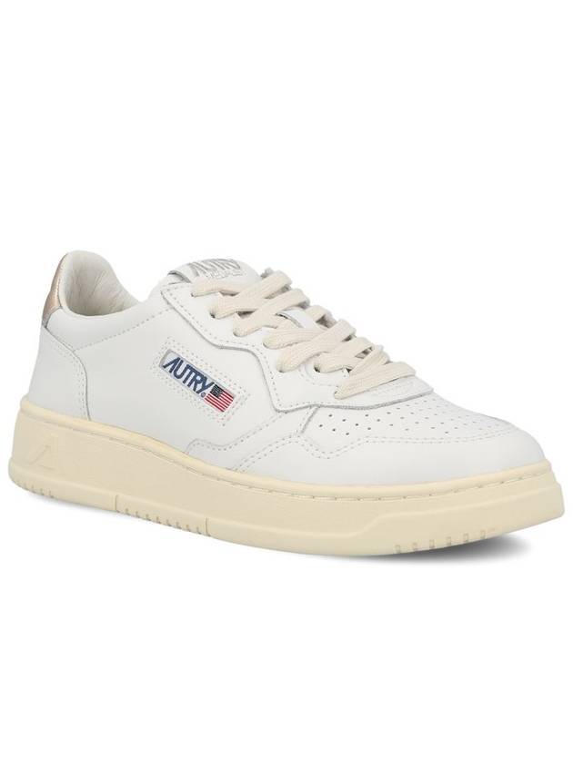 Medalist Goatskin Low Top Sneakers Gold White - AUTRY - BALAAN 3