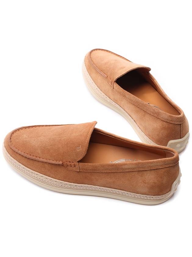 Logo Suede Loafers Brown - TOD'S - BALAAN 7