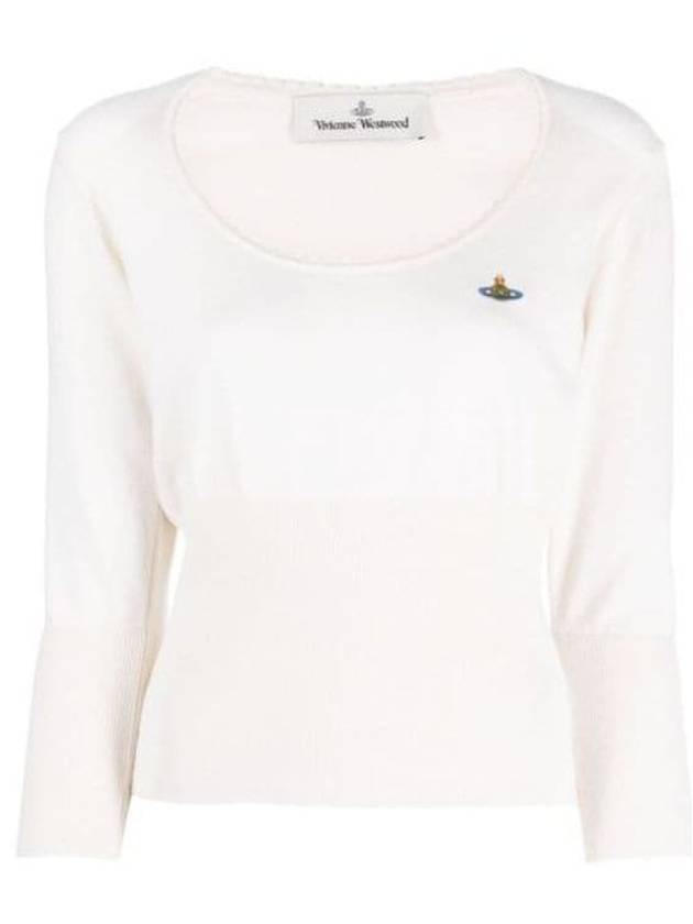 Cashmere Bebe Knit Top Cream - VIVIENNE WESTWOOD - BALAAN 2