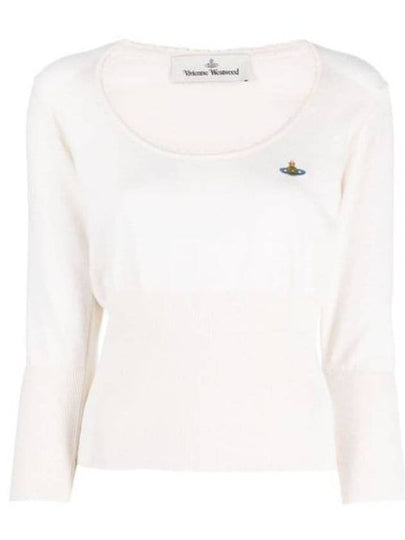 Cashmere Bebe Knit Top Cream - VIVIENNE WESTWOOD - BALAAN 2