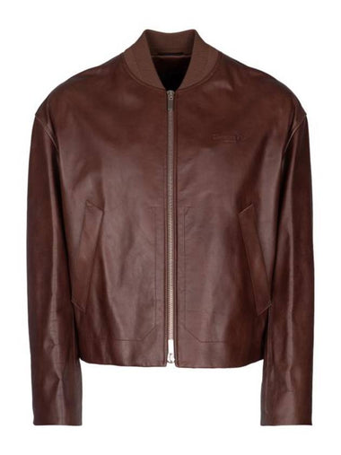 Couture Calfskin Bomber Jacket Cognac - DIOR - BALAAN 1