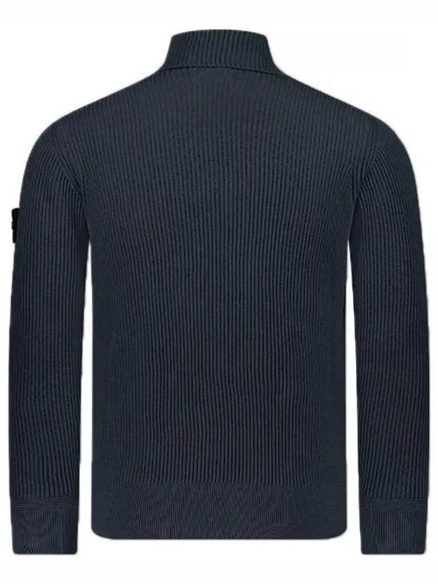 Men's Logo Patch Turtleneck Grey - STONE ISLAND - BALAAN 3