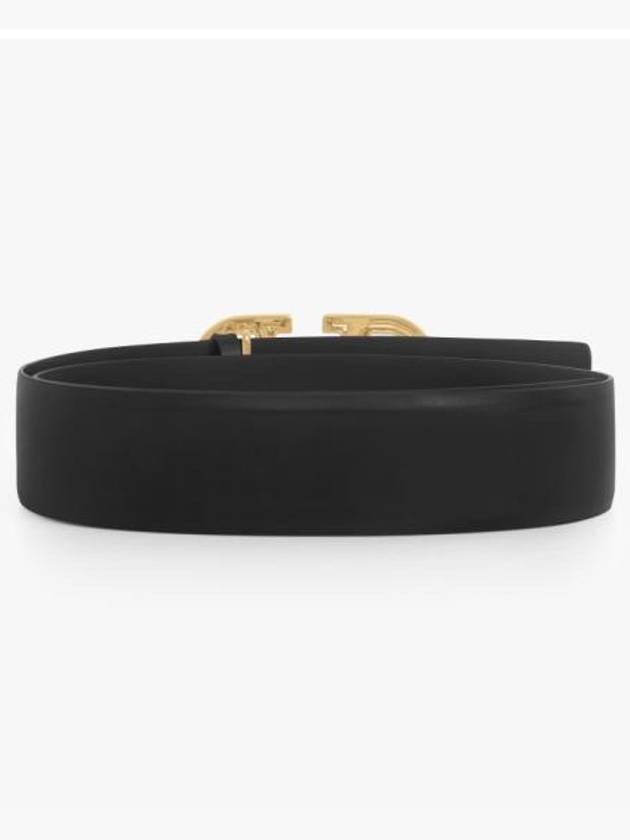 Signature Calfskin Belt Black - VALENTINO - BALAAN 4