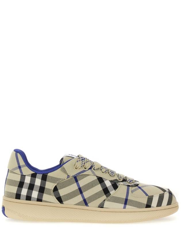 Check Terrace Low Top Sneakers Lichen - BURBERRY - BALAAN 3