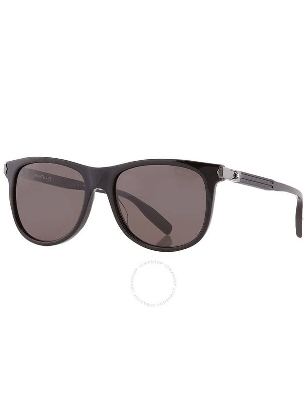 Montblanc Grey Square Men's Sunglasses MB0031S 001 55 - MONTBLANC - BALAAN 3