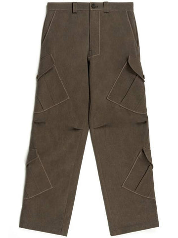 Country Road Cargo Wide Pants Brown - IOEDLE - BALAAN 1