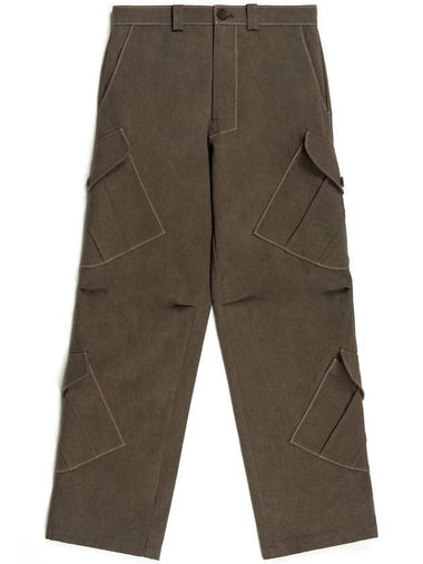 Country Road Cargo Wide Pants Brown - IOEDLE - BALAAN 1