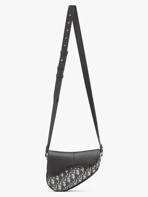 Dior Saddle Oblique Jacquard Mini Cross Bag Black - DIOR - BALAAN 5