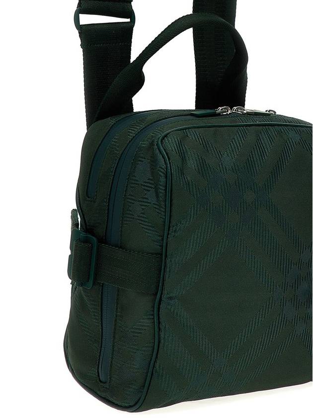 Checked Zipped Cross Bag Green - BURBERRY - BALAAN 4