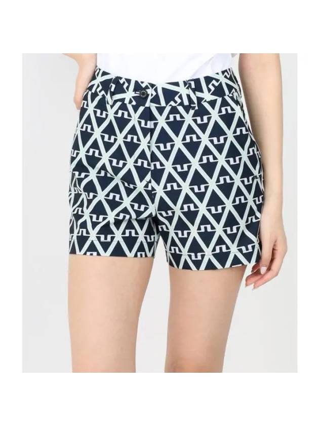 Golf Gwen Printed Shorts GWPA09305 O500 Women's Gwen Printed Shorts - J.LINDEBERG - BALAAN 1