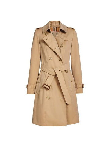 Chelsea Heritage Midi Trench Coat Honey - BURBERRY - BALAAN 1