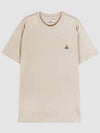 ORB Logo Cotton Short Sleeve T-Shirt Birch - VIVIENNE WESTWOOD - BALAAN 3