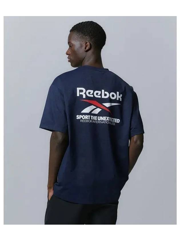 Big slogan t shirt navy - REEBOK - BALAAN 1