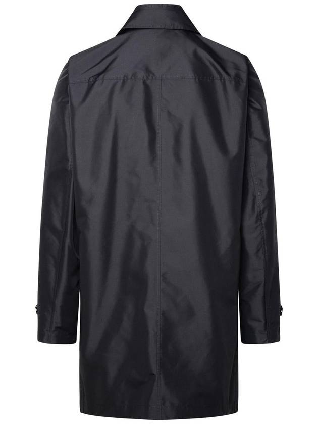 Fay 'Morning' Navy Polyester Trench Coat - FAY - BALAAN 3