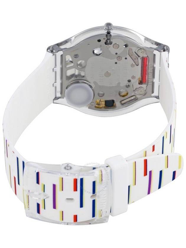 Swatch Thin Liner Silver Dial Ladies Watch SFE108 - SWATCH - BALAAN 1