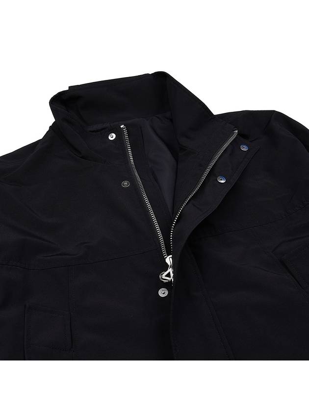 Men's Two Pocket Zip Up Jacket Black - SOLID HOMME - BALAAN 8