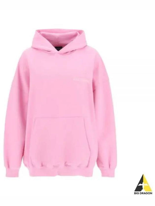 logo print hooded top pink - BALENCIAGA - BALAAN 2