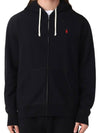 Embroidered Pony Logo Zip Up Hoodie Black - POLO RALPH LAUREN - BALAAN 4