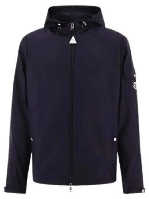 Etiache Rain Hooded Zip Up Blue - MONCLER - BALAAN 2