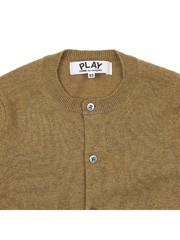 Women's Wool Cardigan P1N091 CAMEL - COMME DES GARCONS - BALAAN 3