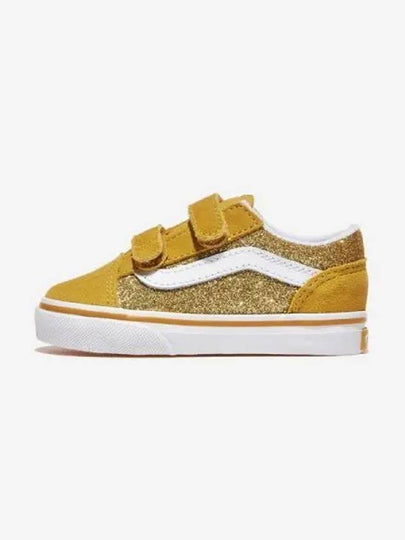 Old School Velcro GLITTER CHAMPAGNE GOLD - VANS - BALAAN 1