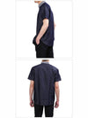 Denim Cotton Short Sleeve Shirt Navy - Nº 21 - BALAAN 4