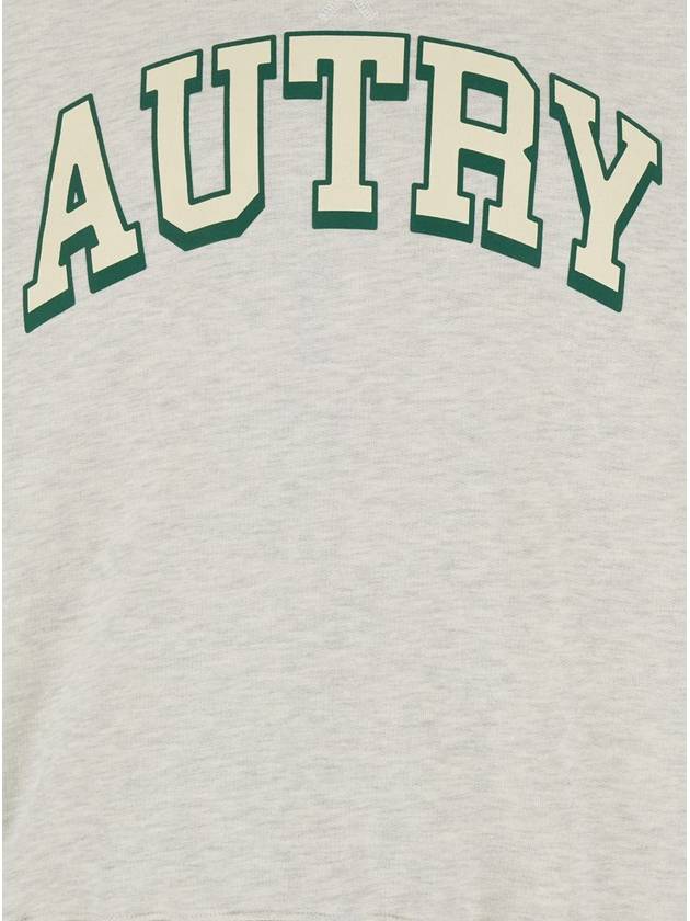 Grey Crewneck Sweatshirt With Logo Print In Jersey Man - AUTRY - BALAAN 3