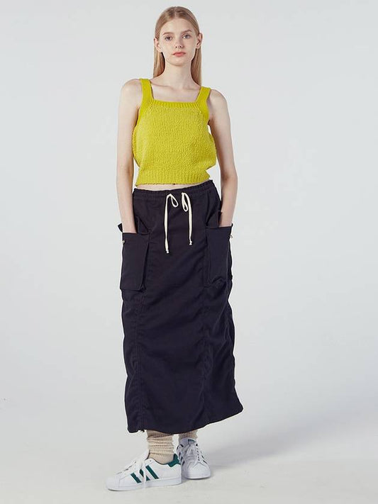 Women's Maxi Cargo A-Line Skirt Black - REAL ME ANOTHER ME - BALAAN 2