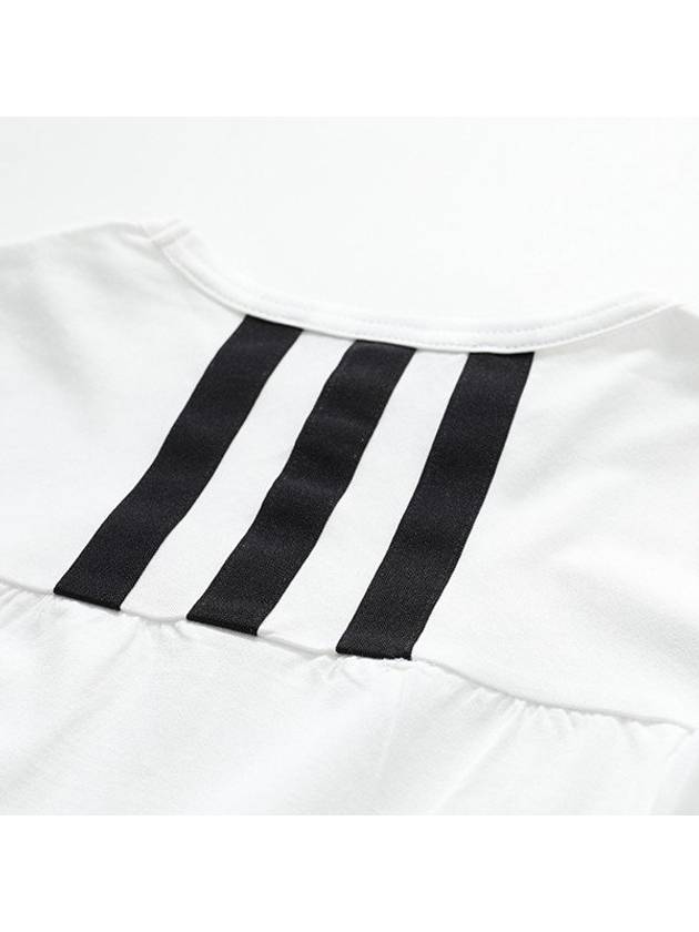 Drawstring Long Short Sleeve T-Shirt White - Y-3 - BALAAN 8