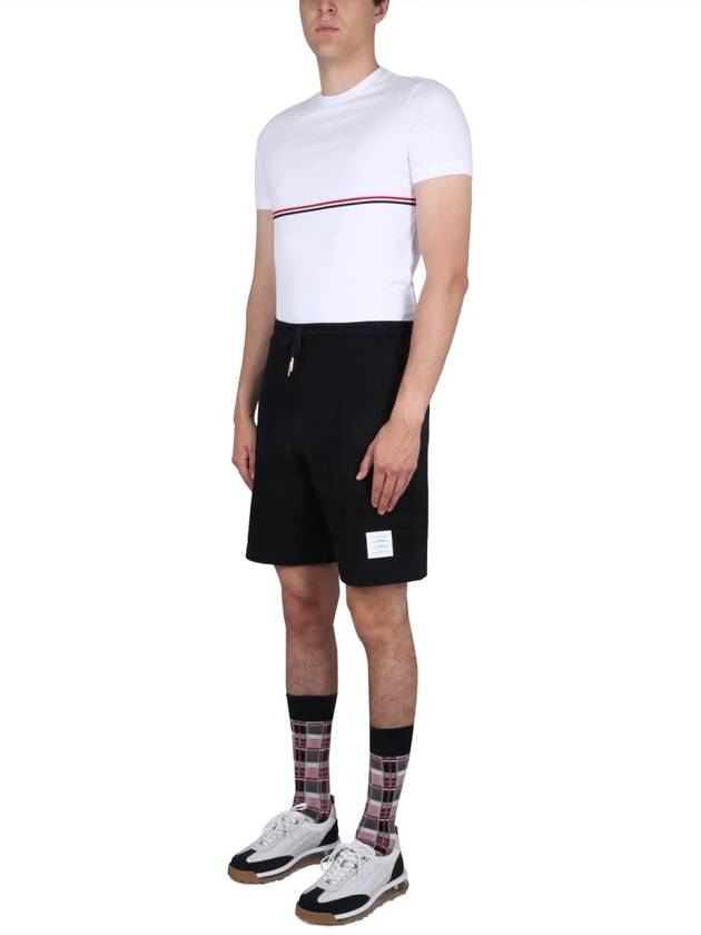 Midweight Jersey Short Sleeve T-Shirt White - THOM BROWNE - BALAAN 3