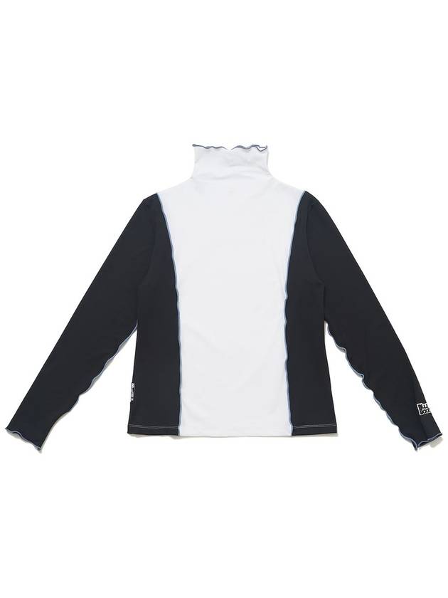 Color block mock neck t-shirtBK - BLUDOT - BALAAN 2