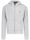 Embroidered Pony Logo Zip Up Hoodie Grey - POLO RALPH LAUREN - BALAAN 2