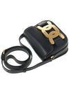 gold logo shoulder bag black - TOD'S - BALAAN.