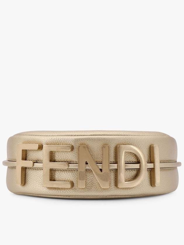 Fendigraphy Mini Shoulder Bag Gold - FENDI - BALAAN 3