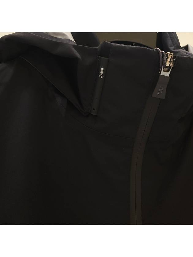 Men's GoreTex hooded windbreaker jacket hooded zipup navy GI0085UL 11101 9300 - HERNO - BALAAN 4