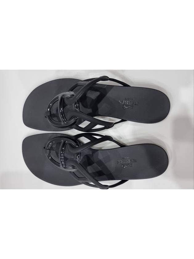 Egerie Flip Flops Noir - HERMES - BALAAN 6