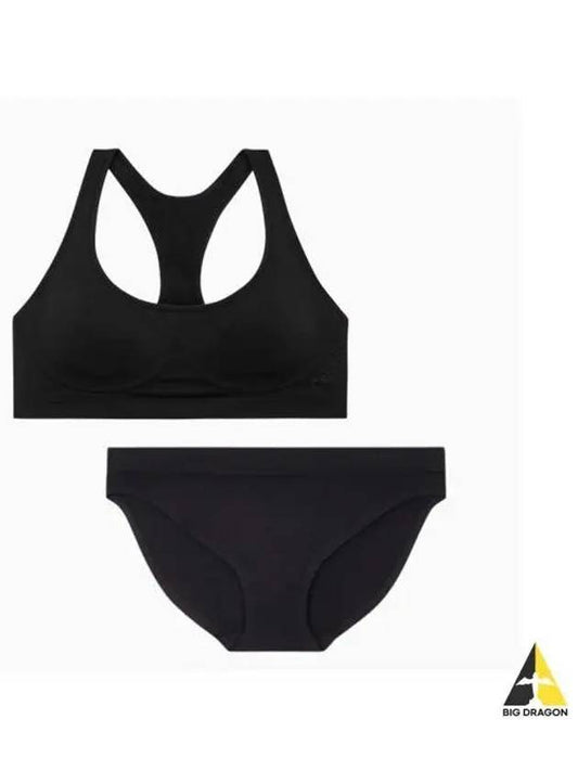 UNDERWEAR Women s Bonded Flex AF Racerback Bralette Set Black - CALVIN KLEIN - BALAAN 1