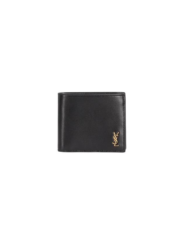 Tiny Monogram Half Wallet Black Gold - SAINT LAURENT - BALAAN 2