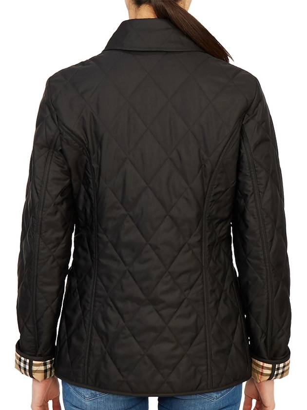 Diamond Quilted Thermoregulated Jacket Black - BURBERRY - BALAAN.