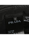 Triangle Logo Re-nylon Bucket Hat Black - PRADA - BALAAN 9