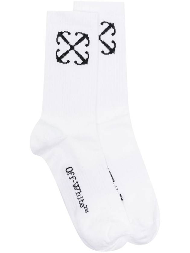 Arrow Motif Socks White - OFF WHITE - BALAAN 2