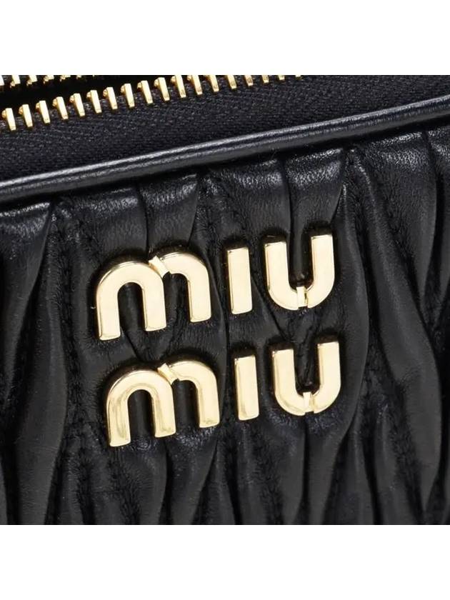 Matelasse Nappa Leather Mini Bag Black - MIU MIU - BALAAN 6