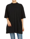 Women's Cotton Short Sleeve T-Shirt Black - BALENCIAGA - BALAAN 6