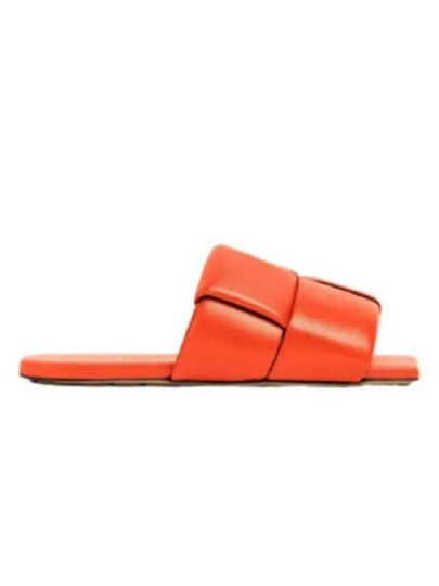 Bottega Veneta Intrecciato Patch Flat Mule Orange - BOTTEGA VENETA - BALAAN 2