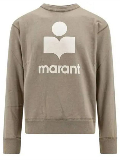 Mikoy Logo Cotton Sweatshirt Moss Green - ISABEL MARANT - BALAAN 2