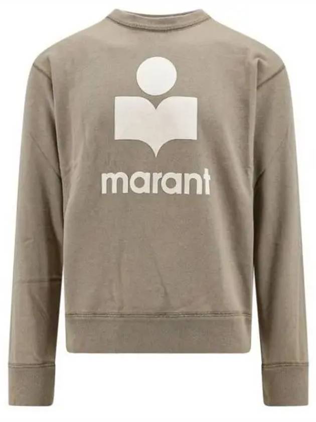 Mikoy Logo Cotton Sweatshirt Moss Green - ISABEL MARANT - BALAAN 2