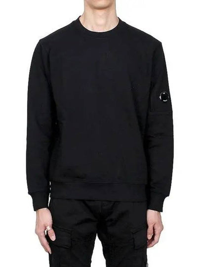 Diagonal Raised Fleece Lens Sweatshirt Black - CP COMPANY - BALAAN 2