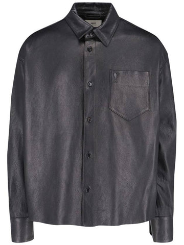 Ami Shirts Black - AMI - BALAAN 1