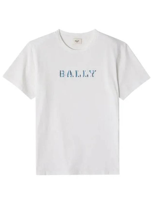 MJE057 7S319 U101 Logo Men s Short Sleeve T Shirt - BALLY - BALAAN 1